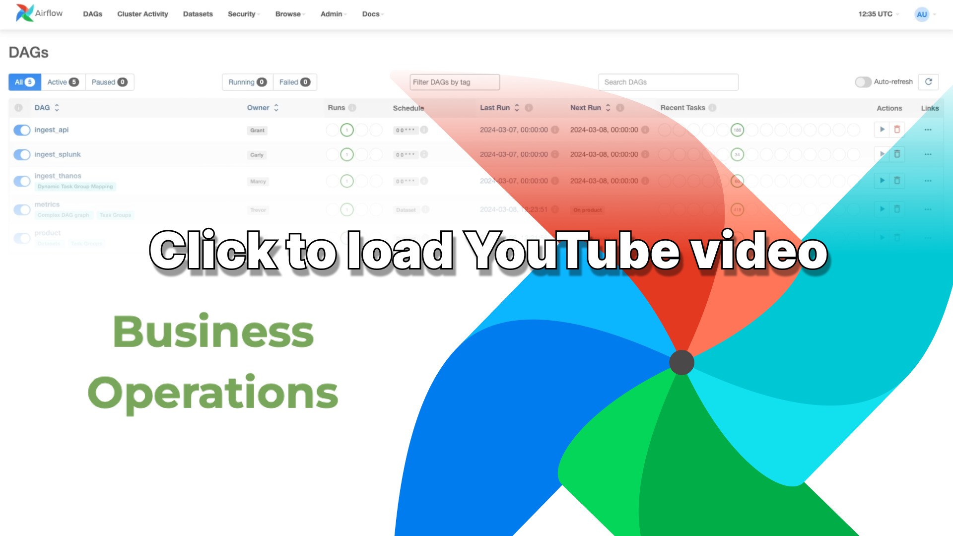 Click to play a one minute video showing the use case